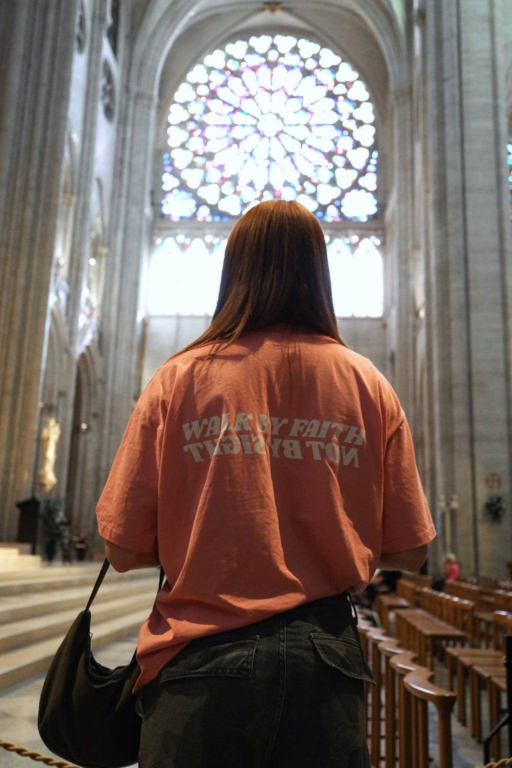 Walk by faith oversized t-shirt
