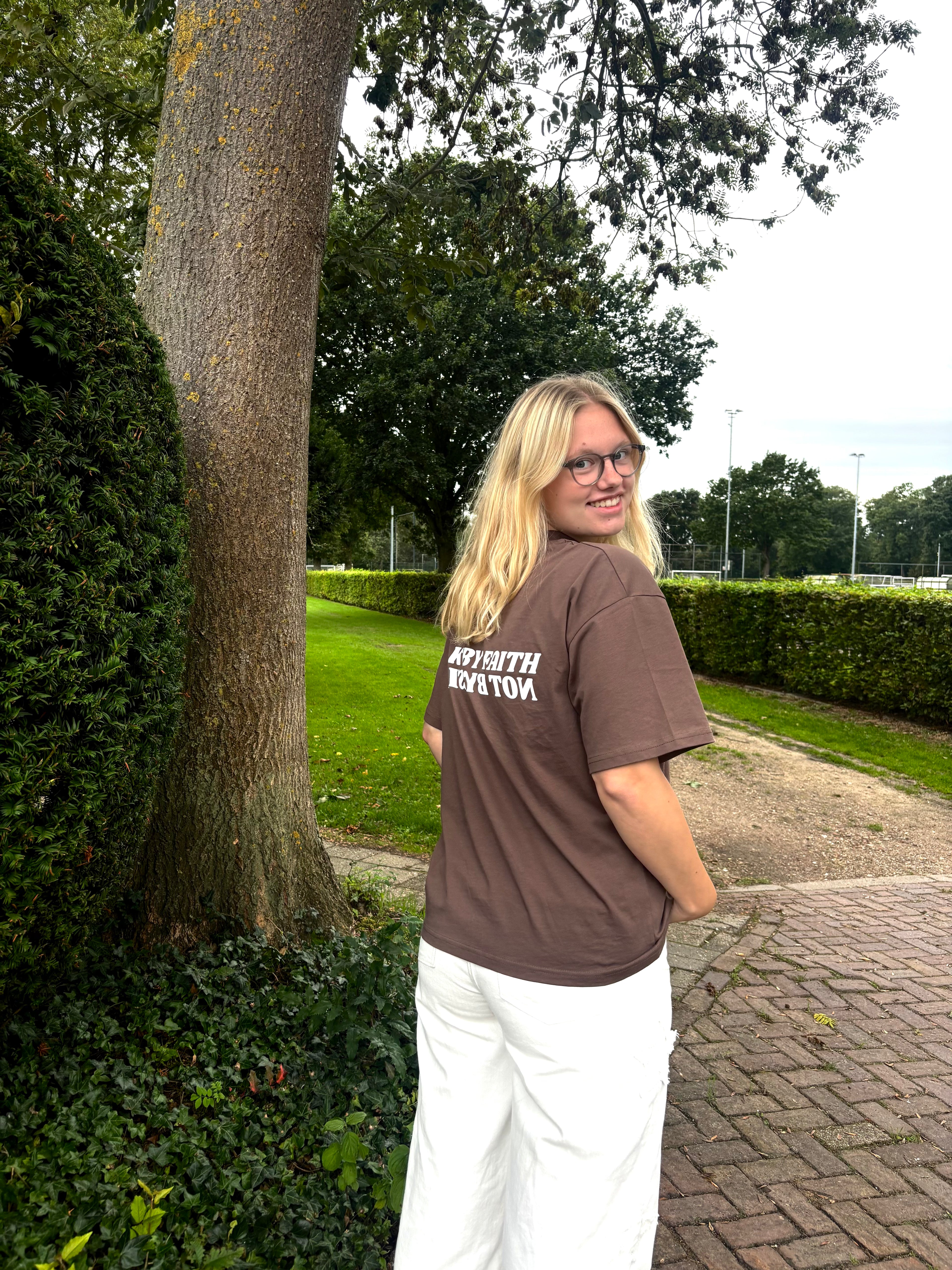 Walk by faith oversized t-shirt