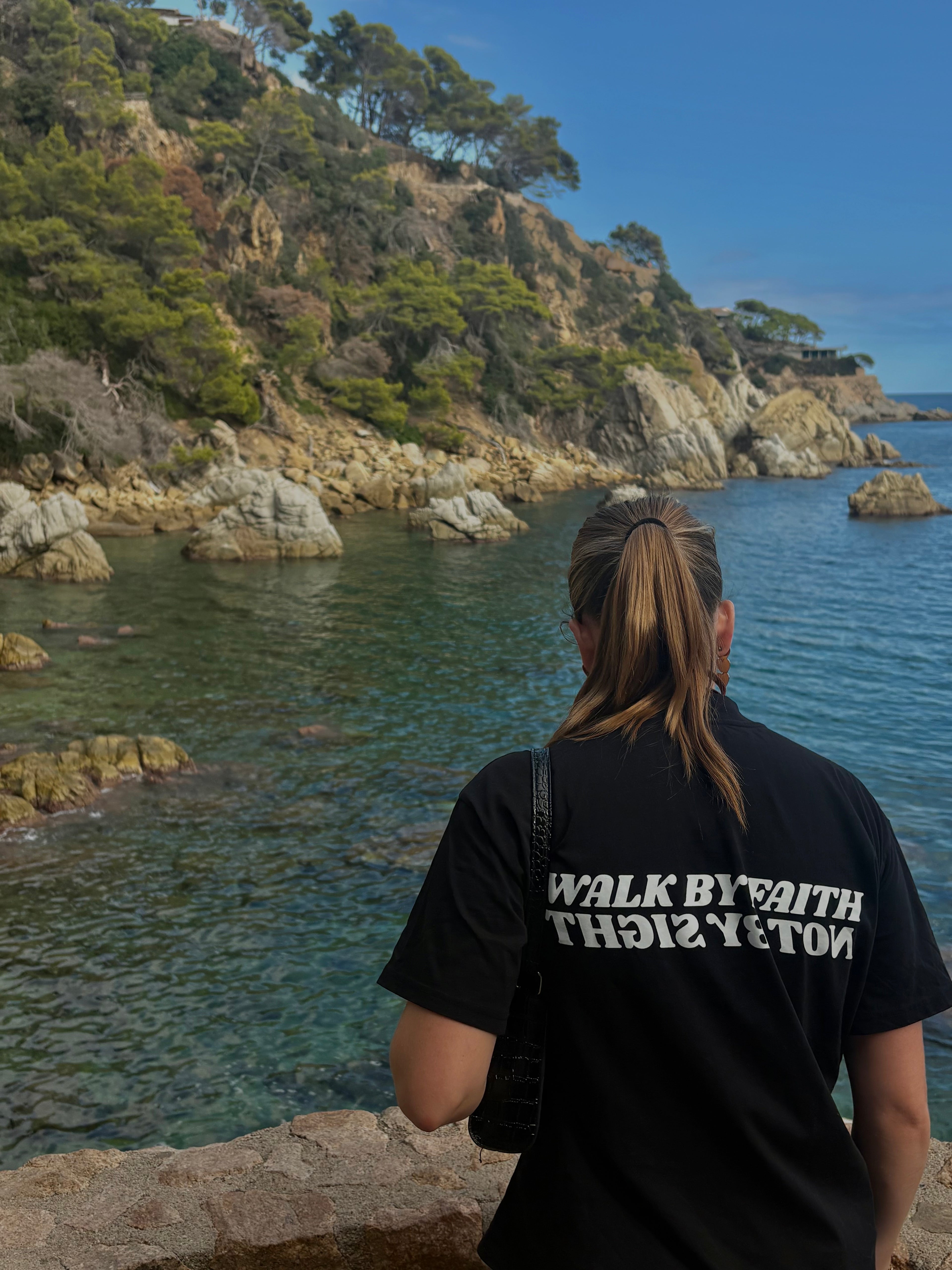 Walk by faith oversized t-shirt